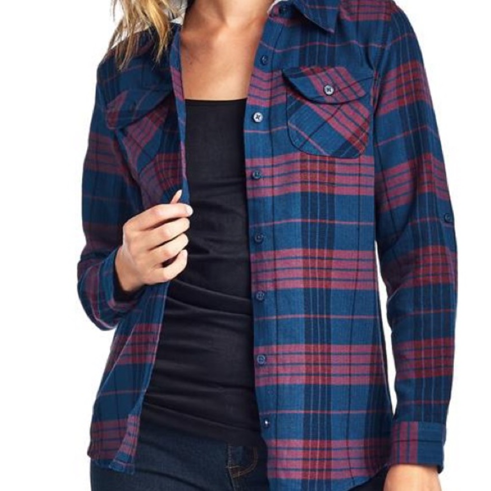 Blue and Purple Flannel